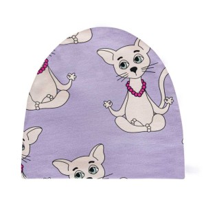 Czapka JOGINEK FIOLET - YOGICAT VIOLET / BEANIE