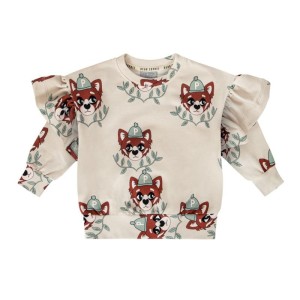 Bluza ze skrzydełkami PANDA JASNA - PANDA LIGHT / FRILL SWEATSHIRT