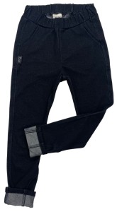 Spodnie 123-23 SLIM JEANS / BLACK - 100% CO
