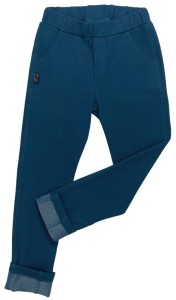 Spodnie 124-23 SLIM JEANS / DARK CYAN - 100% CO