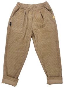 Spodnie 131-23 CORDUROY PANTS / DARK BEIGE -100% CO