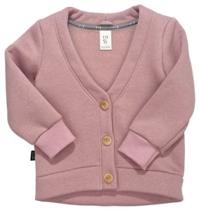Bluza 137-23 CARDIGAN WH BUTTONS / POWDER PINK