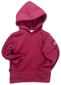Bluza 144-23 HOODIE POCKET / BURGUNDY