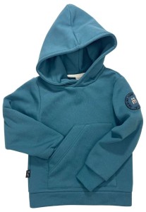 Bluza 146-23 HOODIE POCKET / DARK CYAN