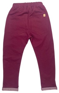 Spodnie 180-23 TROUSERS JEANS / BURGUNDY