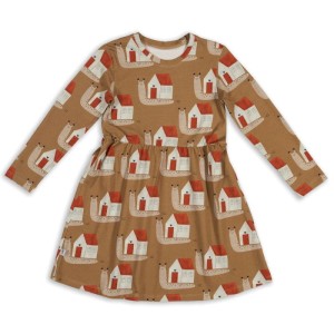 Sukienka SNAILS ON CARAMEL CLASSIC DRESS