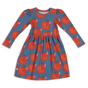 Sukienka APPLE ON BLUE PUFF DRESS