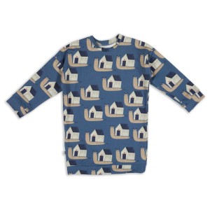 Tunika SNAILS ON BLUE OVERSIZED DRESS