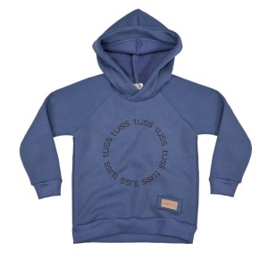 Bluza ocieplana hoodie CIRCLE jeans blue (mama&dziecko)