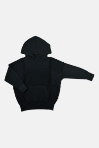 Bluza z kapturem REVERSED BLACK HOODIE