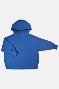 Bluza z kapturem WIDE ROYAL BLUE HOODIE