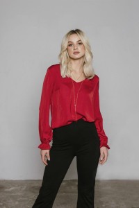 Bluzka BORDOWA -50%