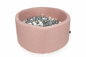Basen okrągły RÓŻ koło śr. 90 cm wys. 40 cm + 200 piłek