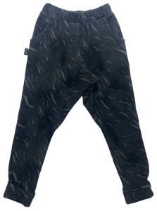 Spodnie 178-23 TROUSERS / CONNECTION PRINT - BLACK