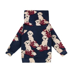 Bluza z kominem KOSMOPIES GRANAT - COSMODOG NAVY / SNOOD SWEATSHIRT