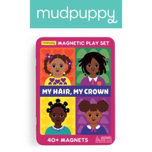 Mudpuppy 4 lata+ Magnetyczne postacie Moje włosy, moja korona