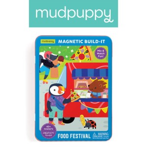 Mudpuppy 4 lata+ Magnetyczne postacie Festiwal foodtracków