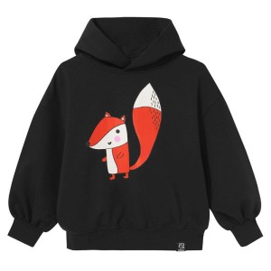 Bluza z kapturem Oversized Hoodie BLACK FOX