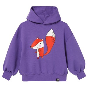 Bluza z kapturem Oversized Hoodie VIOLET FOX