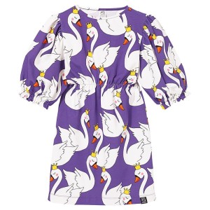 Sukienka Puffed Sleeves Dress VIOLET SWANS