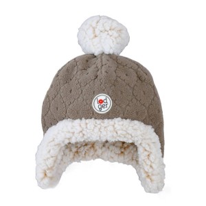 Lodger Dwuwarstwowa zimowa czapeczka z polaru brązowa Fleece Buffalo
