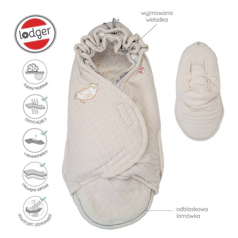 Lodger-Polarowy-zimowy-spiworek-do-wozka-jasnobezowy-Fleece-Birch-polkabubu-2.jpg