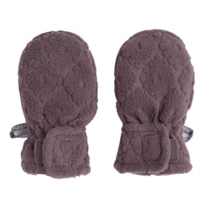 Lodger Polarowe rękawiczki dziecięce wrzosowe Fleece Mauve