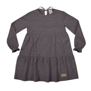 Sukienka muslin DRESS grey dots (mama&córka)