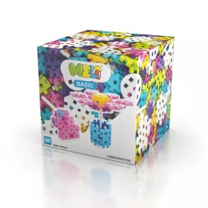 MELI 3 lata+ Klocki Meli BASIC zestaw klocków 200 szt. Constructor Pink 50060