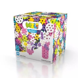 MELI 3 lata+ Klocki Meli BASIC zestaw klocków 400 szt. Constructor Pink 50065