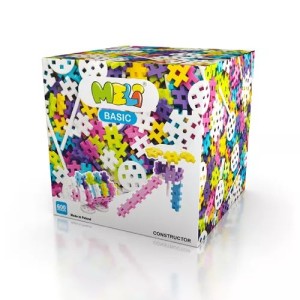 MELI 3 lata+ Klocki Meli BASIC zestaw klocków 600 szt. Constructor Pink 50070