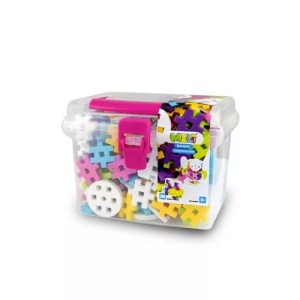 MELI 3 lata+ Klocki Meli BASIC zestaw klocków 250 szt. Constructor Pink Travel Box 50080