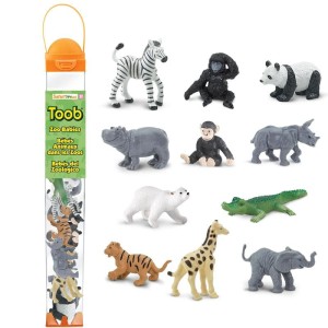 Safari Ltd. 3 lata+ Zestaw Figurek w Tubie Małe Zwierzątka z Zoo S680004