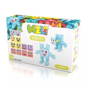 MELI 3 lata+ Klocki Meli EMOTI zestaw klocków 12 szt. Happy 50200