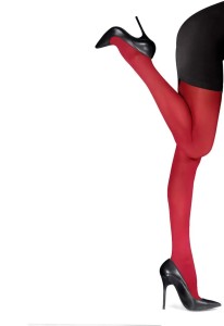 Damskie Rajstopy MIREILLE / MAXIELLE z mikrofibry 40 den ROSSO czerwone
