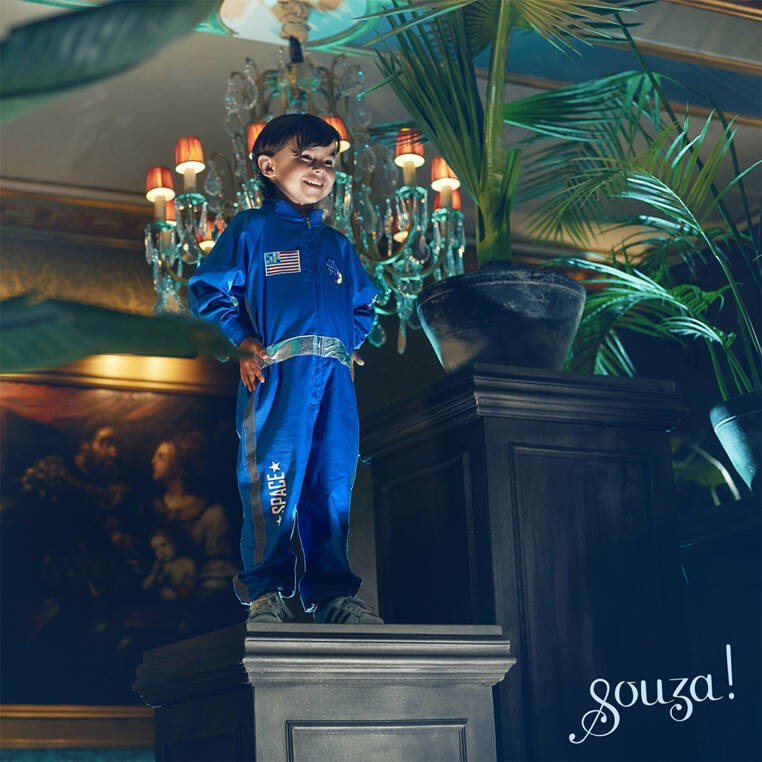 Strój astronauty dziecięcy Souza! – niebieski kombinezon kosmiczny