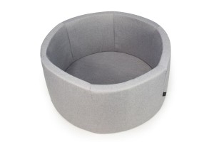 Basen okrągły JASNY SZARY koło śr. 90 cm wys. 40 cm BEZ PIŁEK