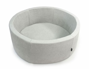 Basen okrągły JASNY SZARY koło śr. 90 cm wys. 30 cm BEZ PIŁEK