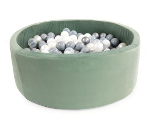 Basen okrągły MIĘTOWY VELVET koło śr. 90 cm wys. 30 cm + 200 piłek