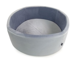 Basen okrągły JASNY SZARY VELVET koło śr. 90 cm wys. 30 cm BEZ PIŁEK