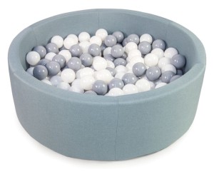 Basen okrągły CIEMNA MIĘTA koło śr. 90 cm wys. 30 cm + 200 piłek