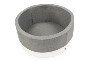 Basen okrągły SZARY+EKO koło śr. 90 cm wys. 40 cm BEZ PIŁEK