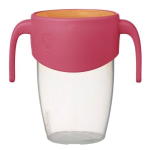 Kubek 360 do nauki picia dla dzieci treningowy niekapek STRAWBERRY SHAKE | b.box