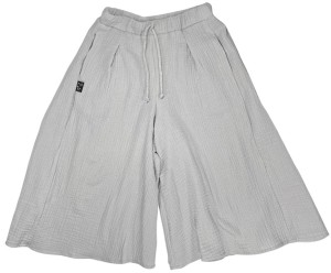 Spodnie 034-24 CULOTTE PANTS / LIGHT GRAY / MUSLIN - GOTS