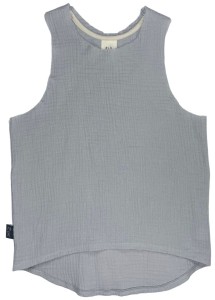 Koszulka 068-24 MUSLIN TOP / GRAY - GOTS