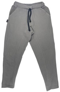 Spodnie 0101-24 MUSLIN TROUSERS / DARK GRAY - GOTS