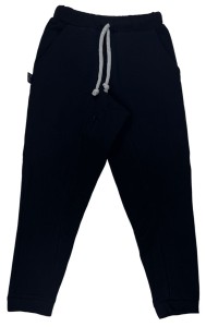 Spodnie 0102-24 MUSLIN TROUSERS / BLACK - GOTS