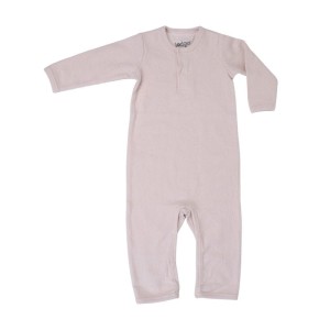Rampers Jumper Nomad Rib Basic TAN różowy prążek