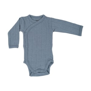 Body kopertowe z długim rękawem OCEAN niebieskie Romper Tribe Solid LS