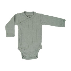 Body kopertowe z długim rękawem SILT GREEN zielone Romper Tribe Solid LS